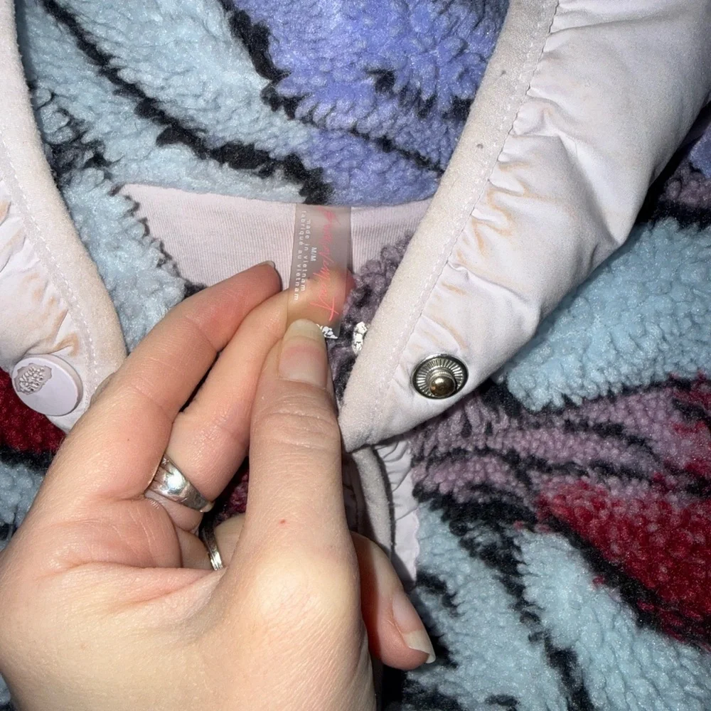 Free People Multicolor Fleece Jacket with Zippered Front - Picture 6 of 6